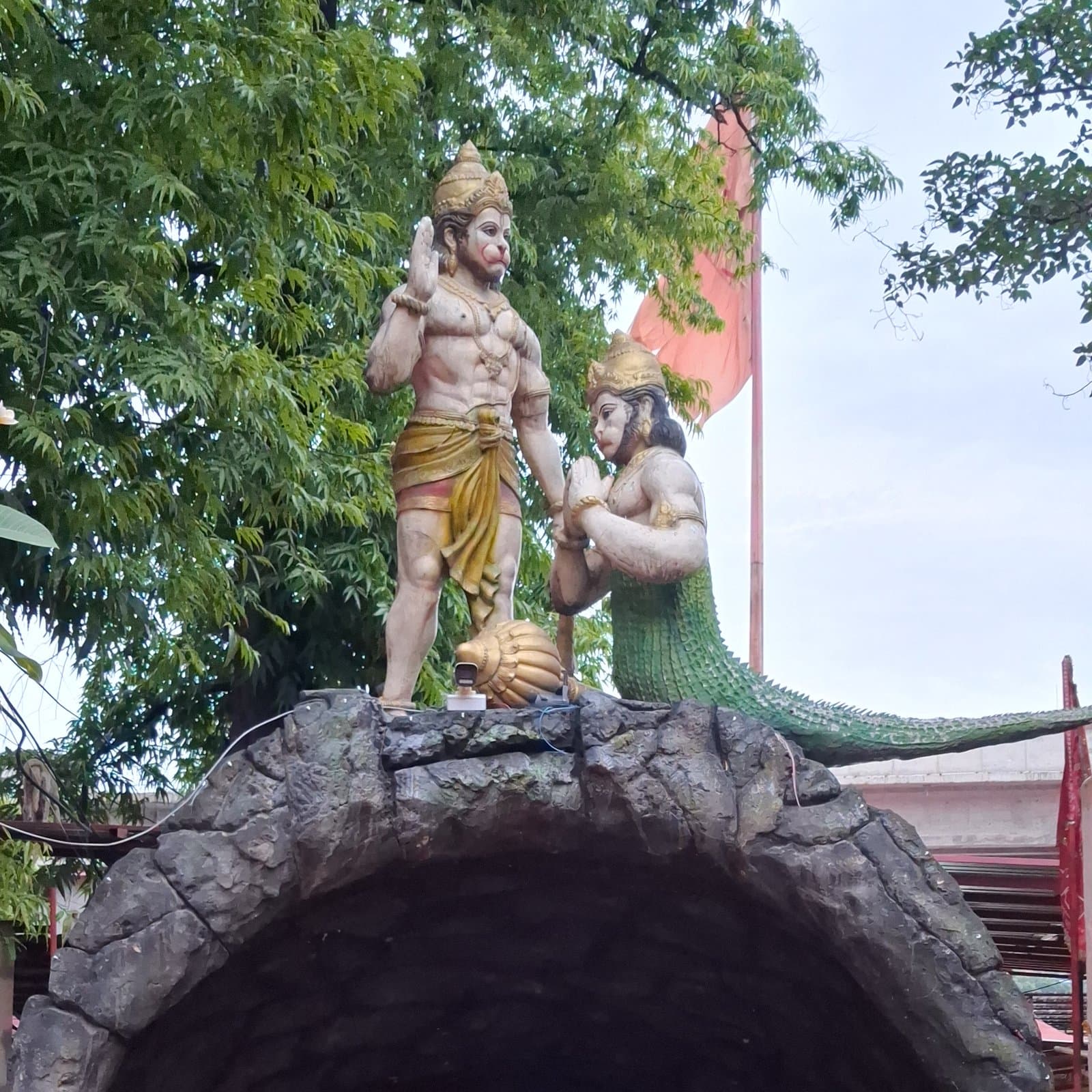 Scenes from Shri Lete Hue Hanuman Ji Mandir